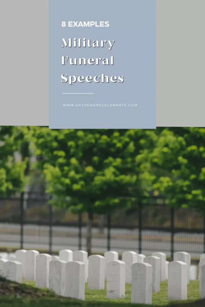 White Gravestones In Cemetery Pin - Post - Military Funeral Speech Examples