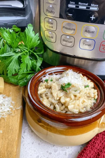 Instant Pot Chicken Risotto Recipe With Lemon