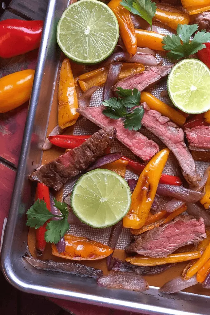 Sheet Pan Steak Fajitas